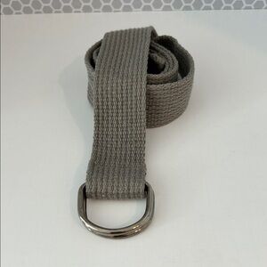 Gray Canvas Men’s Belt w D Ring